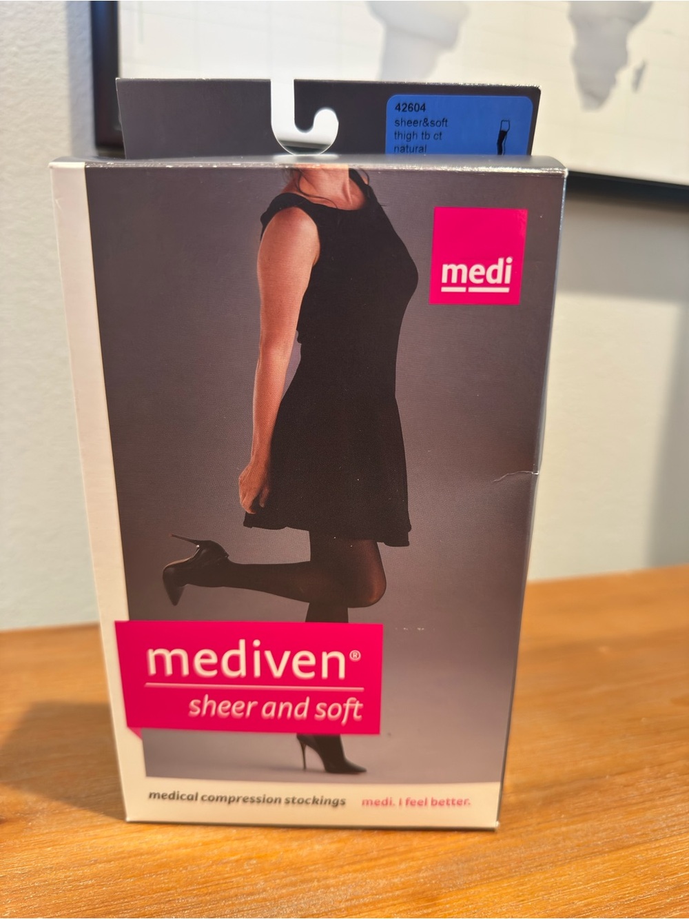 Mediven Sheer & Soft 15-20 mmHg Size IV Medical Compression Stockings Natural